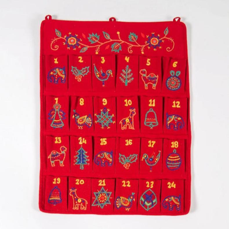 Embroidery Christmas advent calender