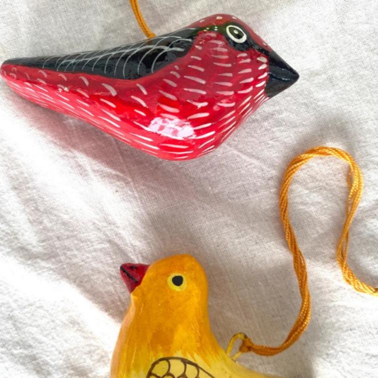 Hanging Papier-mache Bird Assorted