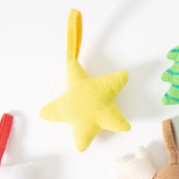 Fair Trade Cotton Christmas Ornament decoration star