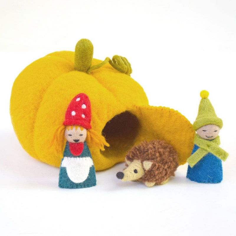 Felt Pumpkin House/ Hedgehog Toy