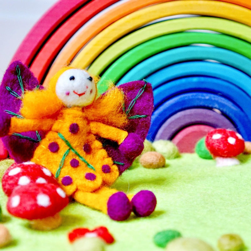 Felt Leaf Fairy - Yellow Hair