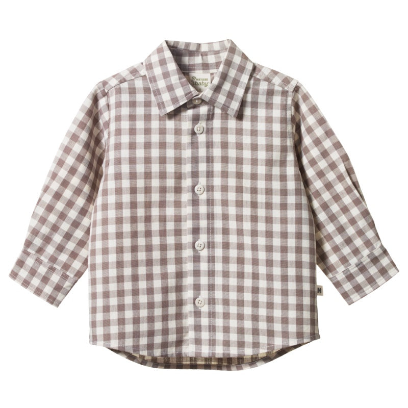 Nature Baby Ira Button Up - Cub Check