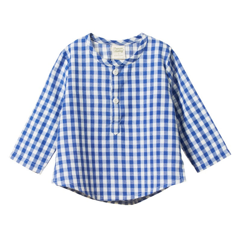 Nature Baby Caravan Shirt - Isle Blue Check