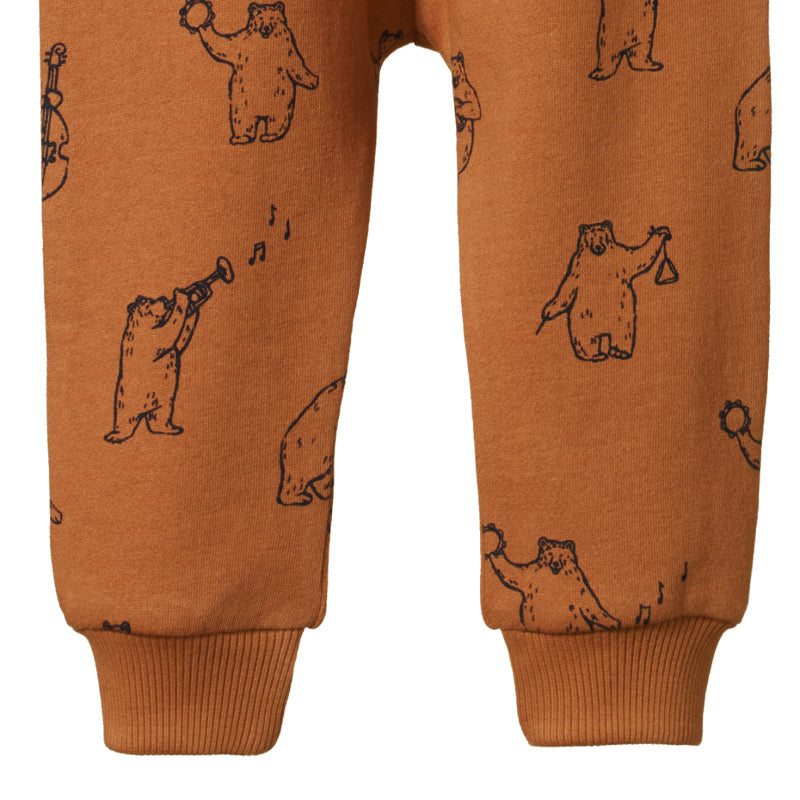 Nature Baby Sunday Trackpants - Bluegrass Bears Pecan