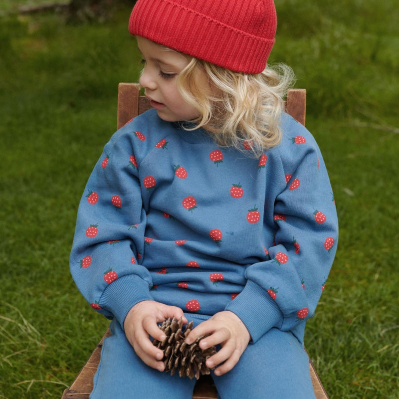 Nature Baby Emerson Sweater - Raspberry Blue