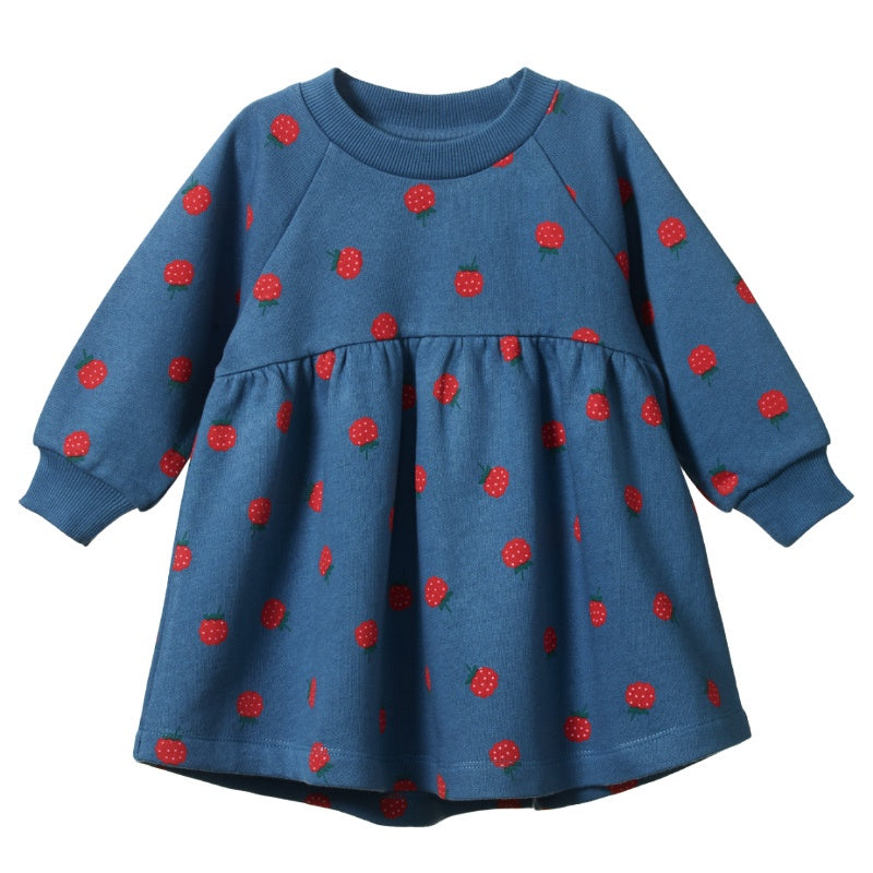 Nature Baby Ines Dress - Raspberry Blue