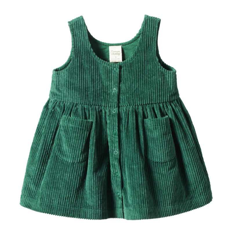 Nature Baby Amelia Pinafore - Pine