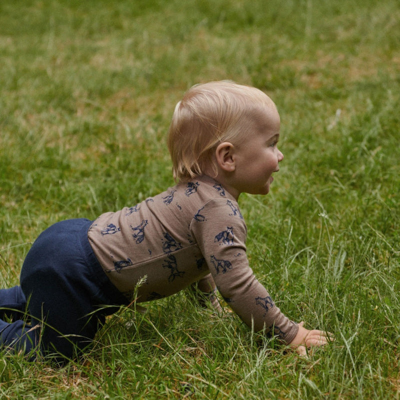 Nature Baby Merino LS Bodysuit - Foxy