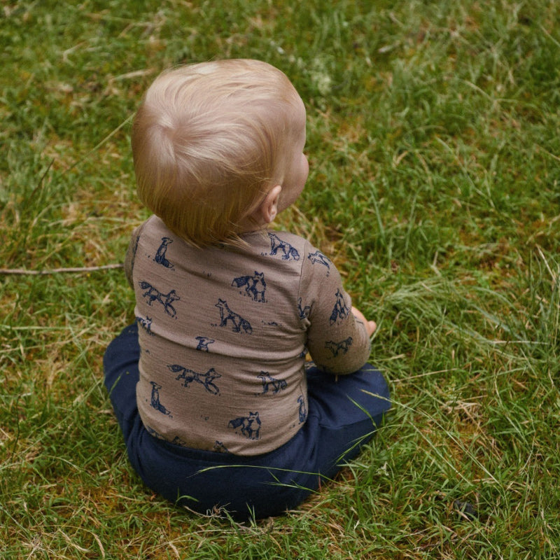 Nature Baby Merino LS Bodysuit - Foxy