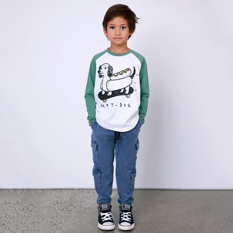 Minti Multi Pocket Trackies - Midnight Wash