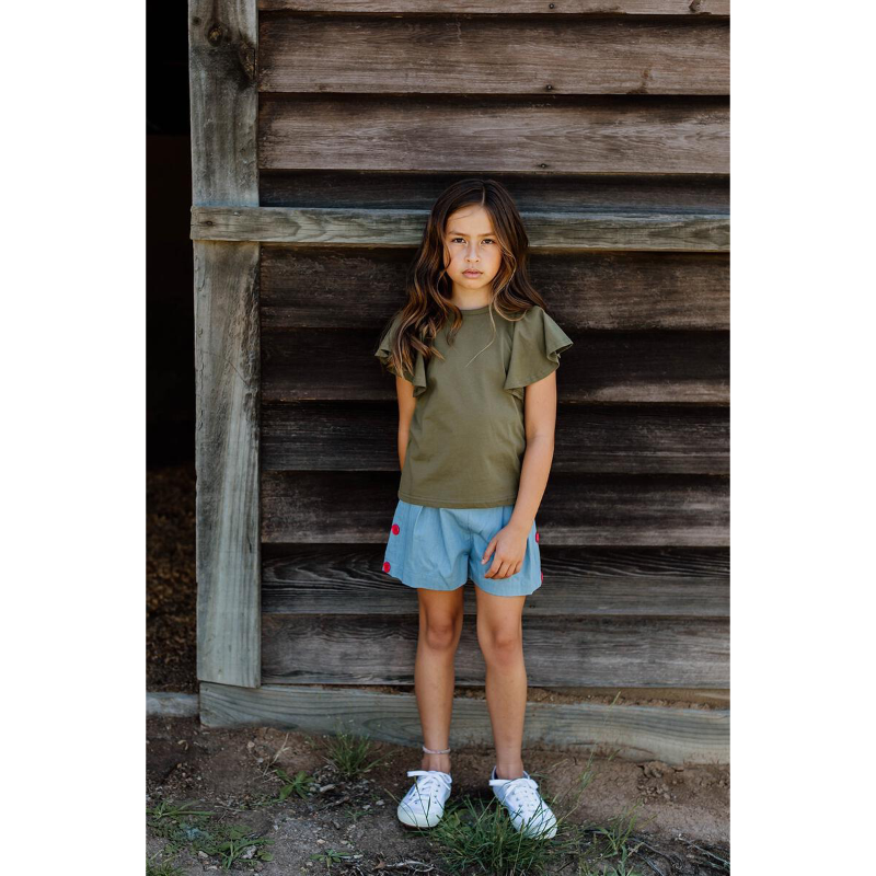 Peggy Belle Tee - Khaki