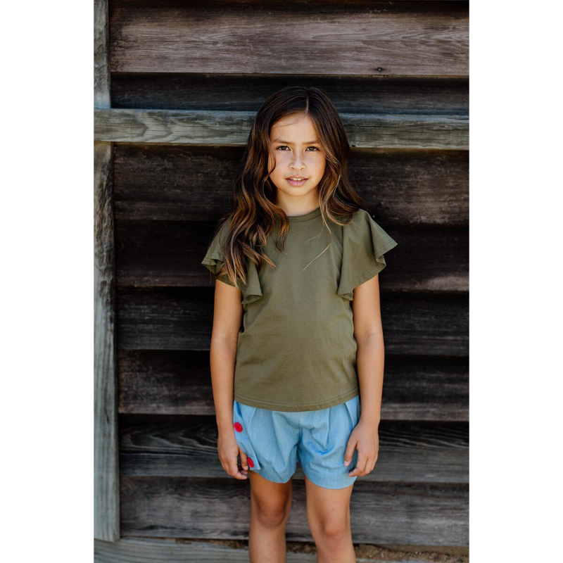 Peggy Belle Tee - Khaki