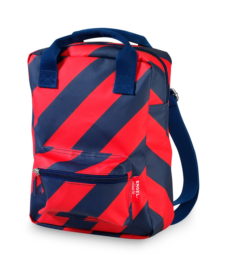Engel Small Backpack - Navy/Red