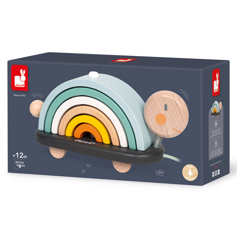 Janod Cocoon Rainbow Turtle