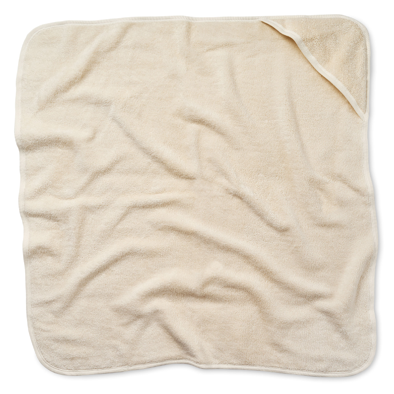 Sustainable Hooded Bath Towel - Natural White
