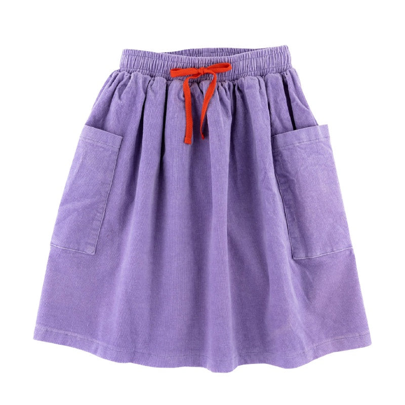 Olive & The Captain Cord Willow Skirt - Lilac