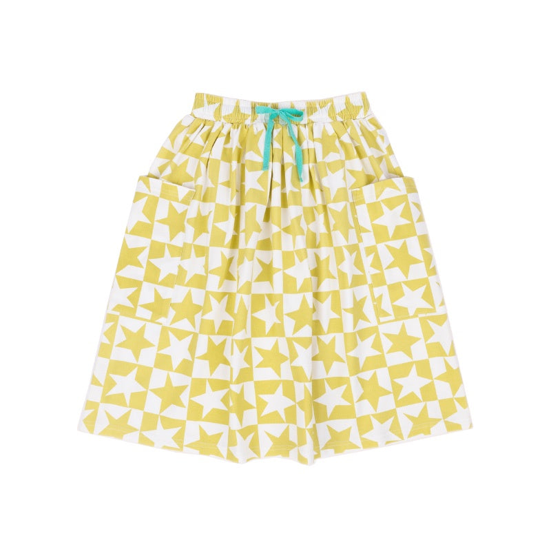 Olive And The Captain Willow Midi Skirt - Yellow Super Star