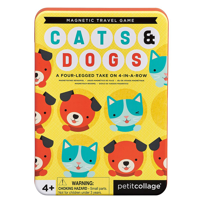 Cats & Dogs Game Tin Petit Collage