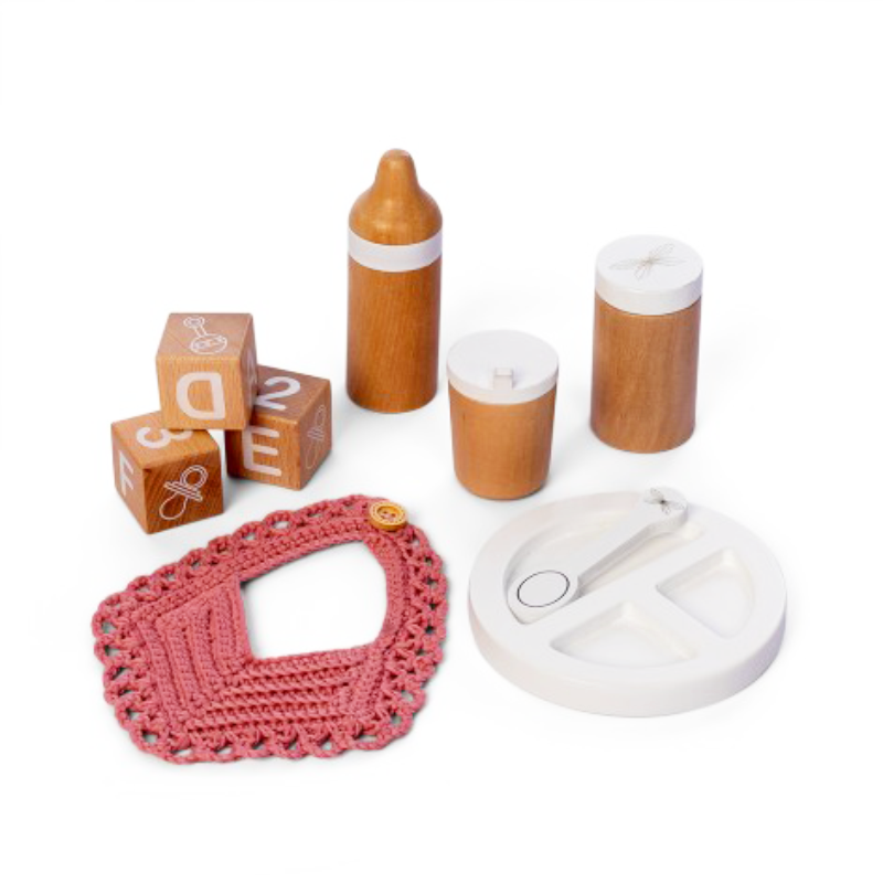 Astrup Wooden Doll Feeding Set