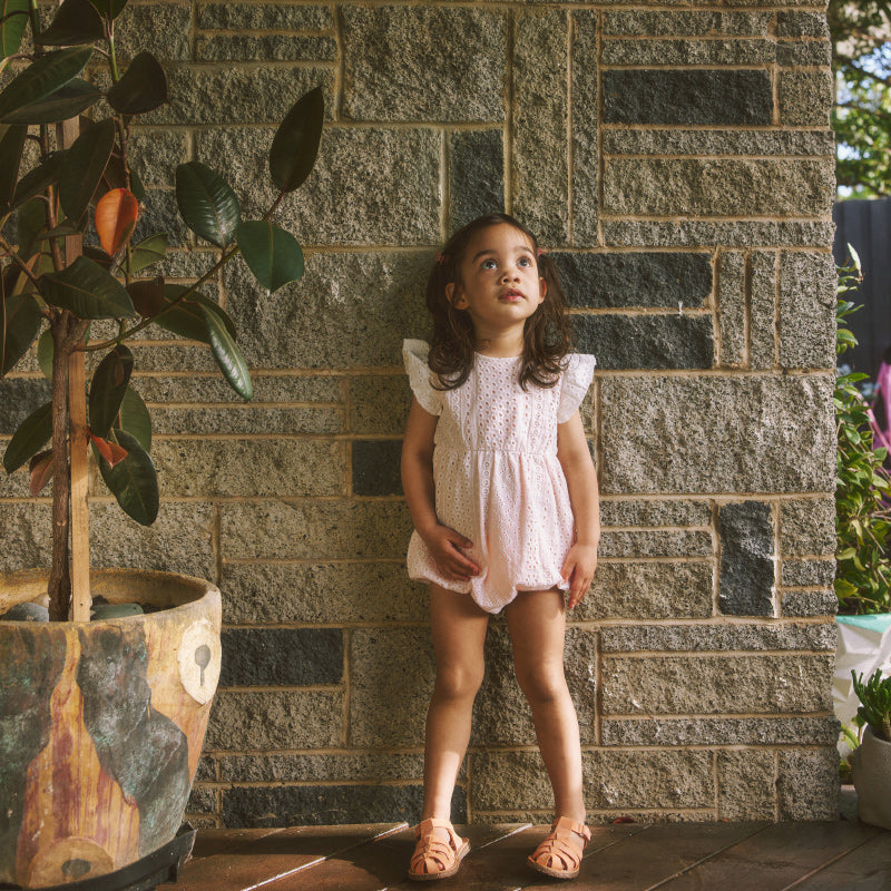 Goldie & Ace Lani Romper - Ivory Broderie Anglaise