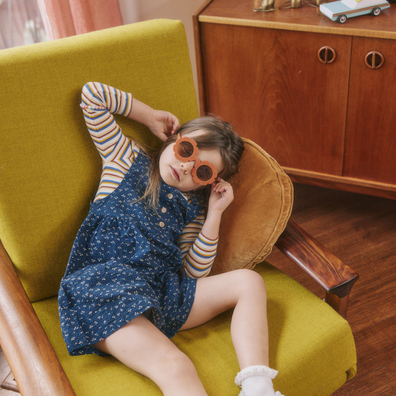 Goldie & Ace Layla Shortalls - Navy Berries