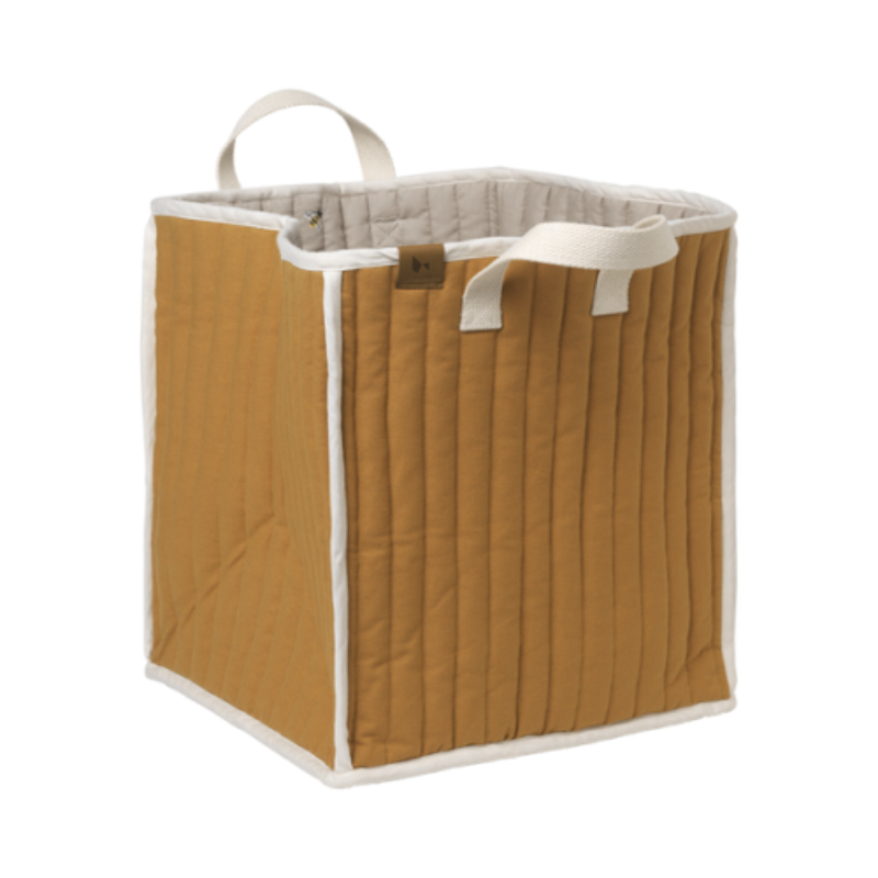 Fabelab Quilted Storage Basket - Ochre Bee