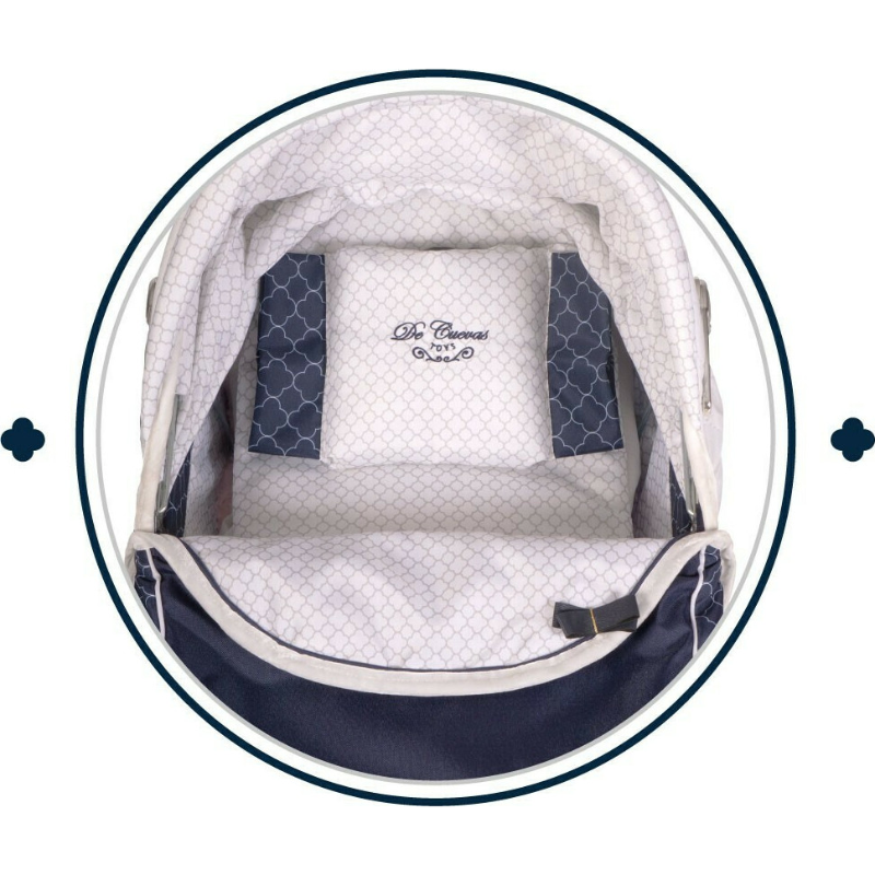 De Curves - Dolls Pram with Umbrella