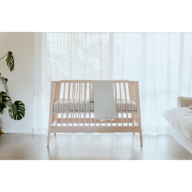 Grown Speckled Merino Baby Blanket - Snow