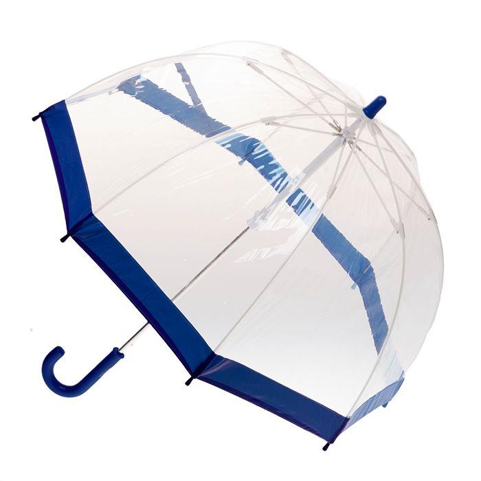 Birdcage Umbrella - Navy Border