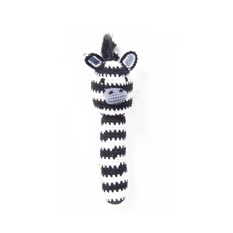 Crochet Rattle Ami - Zebra