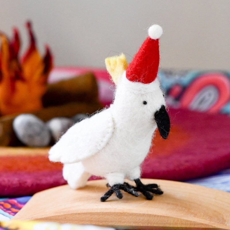 Felt Christmas Ornament - Cockatoo
