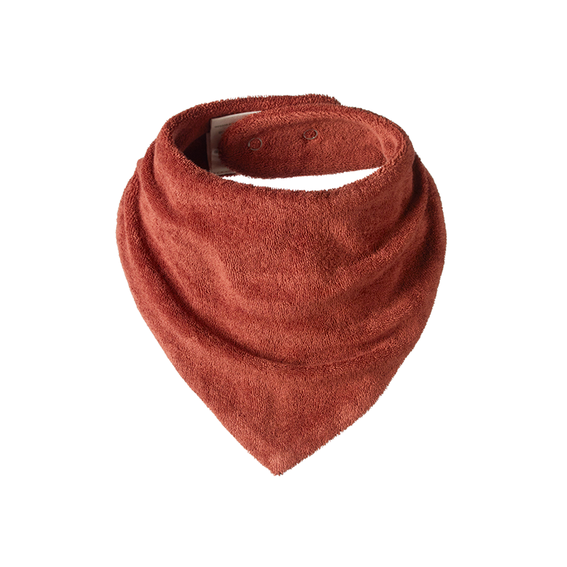 Nature Baby Triangle Bib Terry - Clay