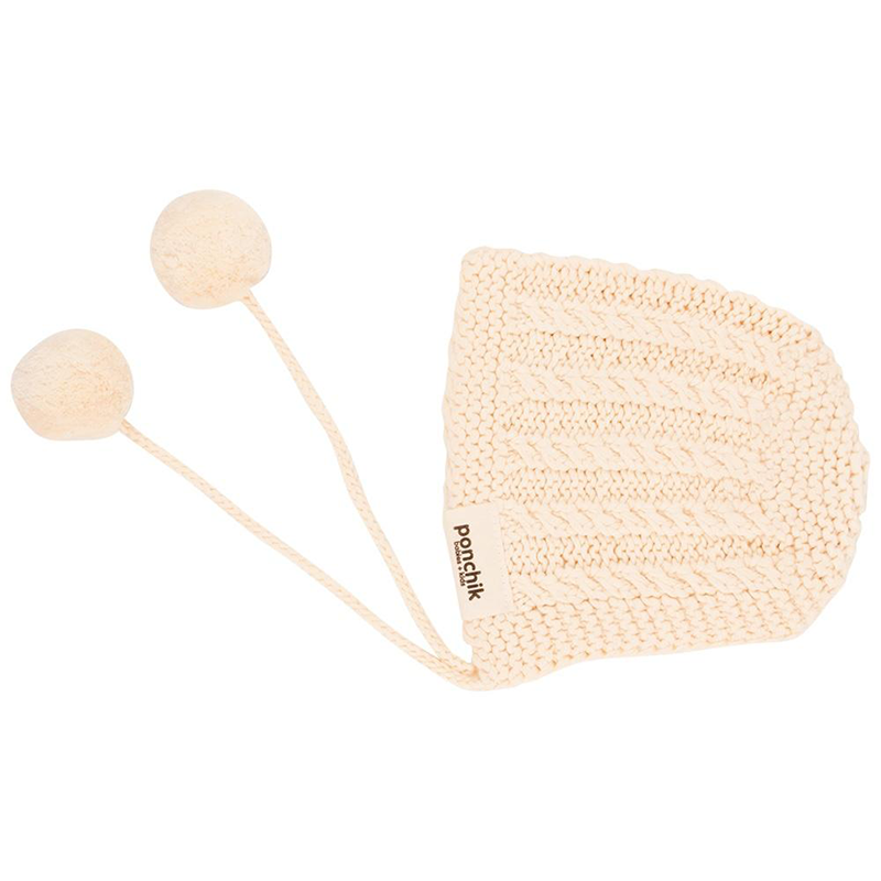 Ponchik Knitted Bonnet - Oatmeal