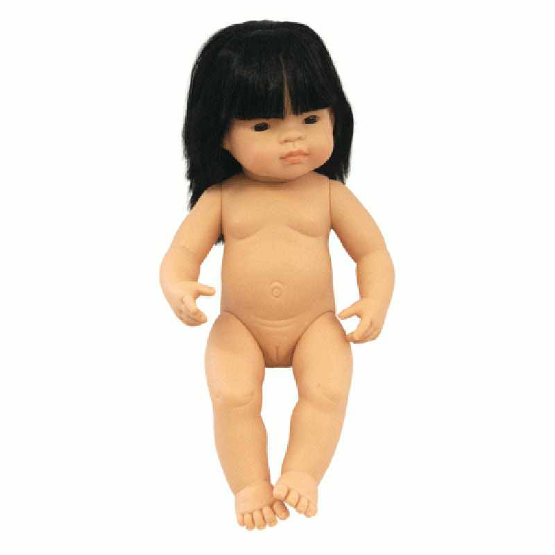 Miniland Anatomically Correct Doll - Asian Girl 38cm + Outfit
