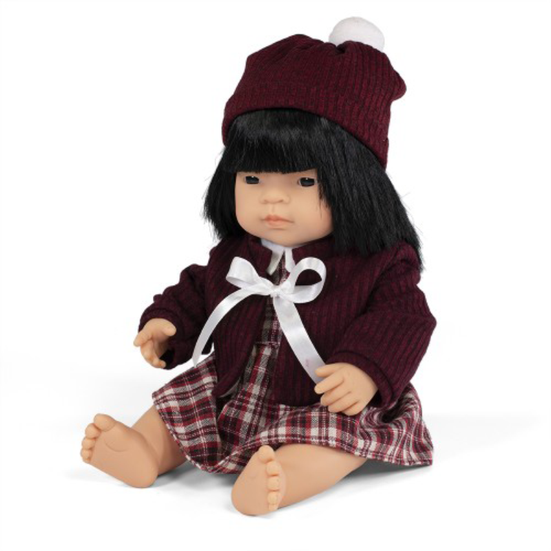 Miniland Anatomically Correct Doll - Asian Girl 38cm + Outfit