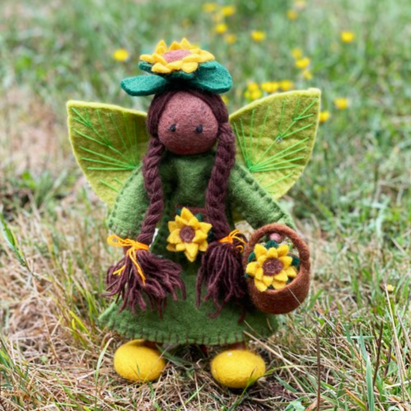 Goldie Sunflower Felt Faery