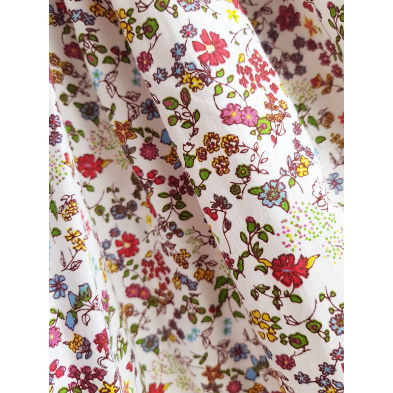 Meleze Dress Ruffle Shoulders - Multi Floral