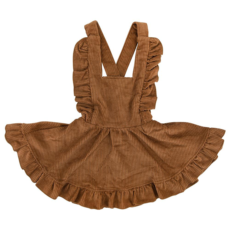 Ponchik Cord Dress - Maple Syrup