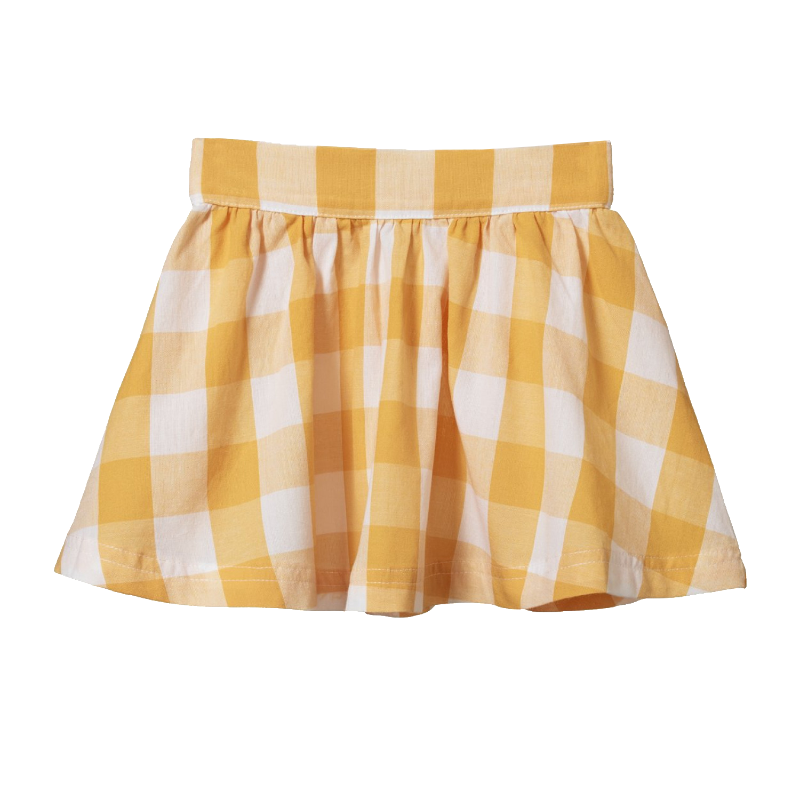 Nature Baby Millie Skirt - Honey Gingham