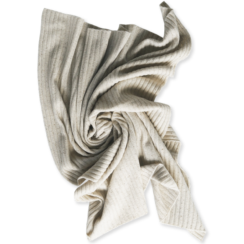 Grown Speckled Merino Baby Blanket - Snow