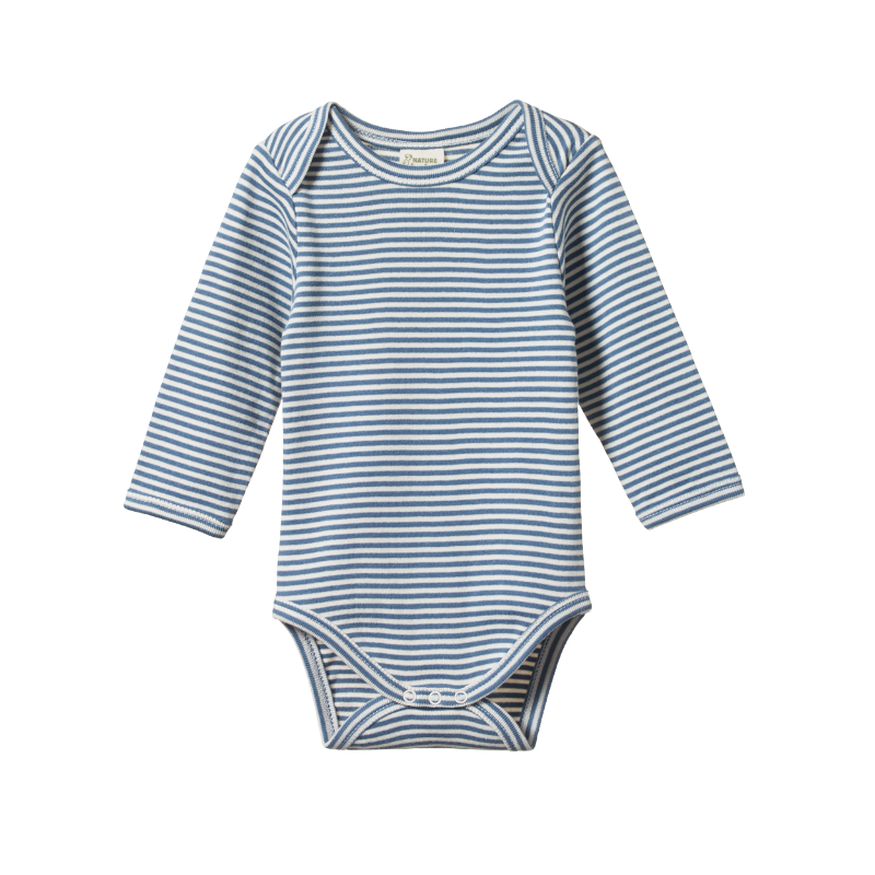Nature Baby LS Bodysuit - Deep Blue