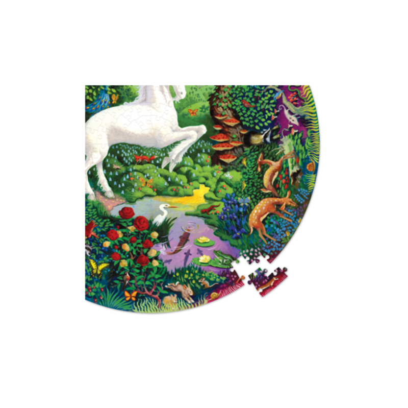 Eeboo 500Pc Round Puzzle - Unicorn