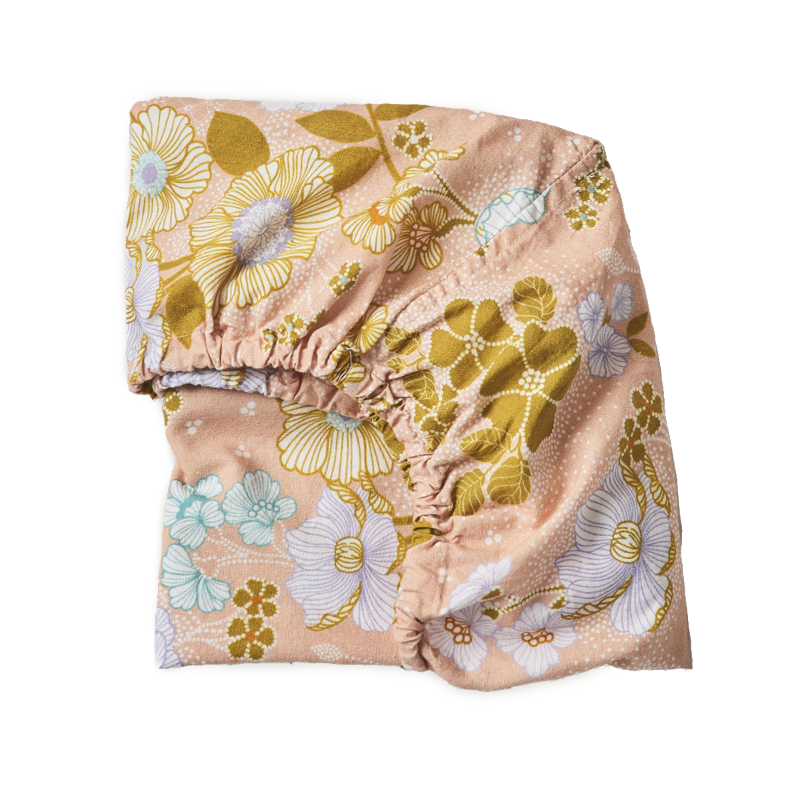 Banabae Fitted Bassinet Sheet/Change Mat - Peach Blossom