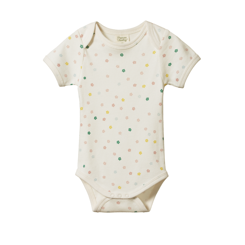 Nature Baby SS Bodysuit - Flora Print