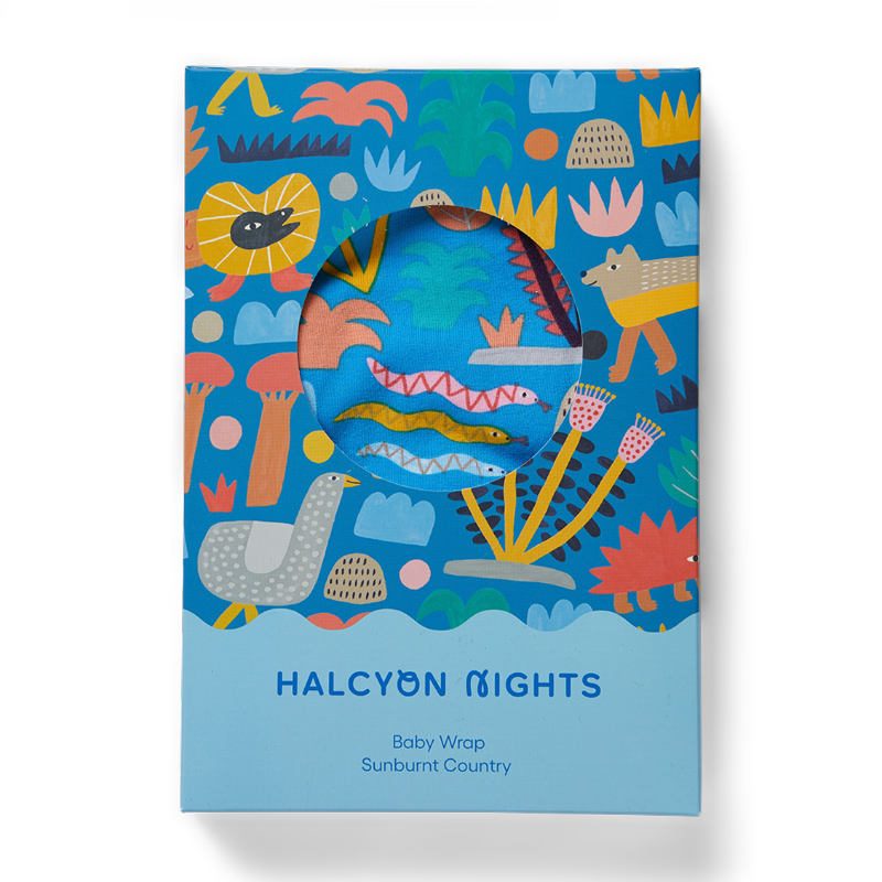 Halcyon Nights Baby Wrap - Sunburnt Country