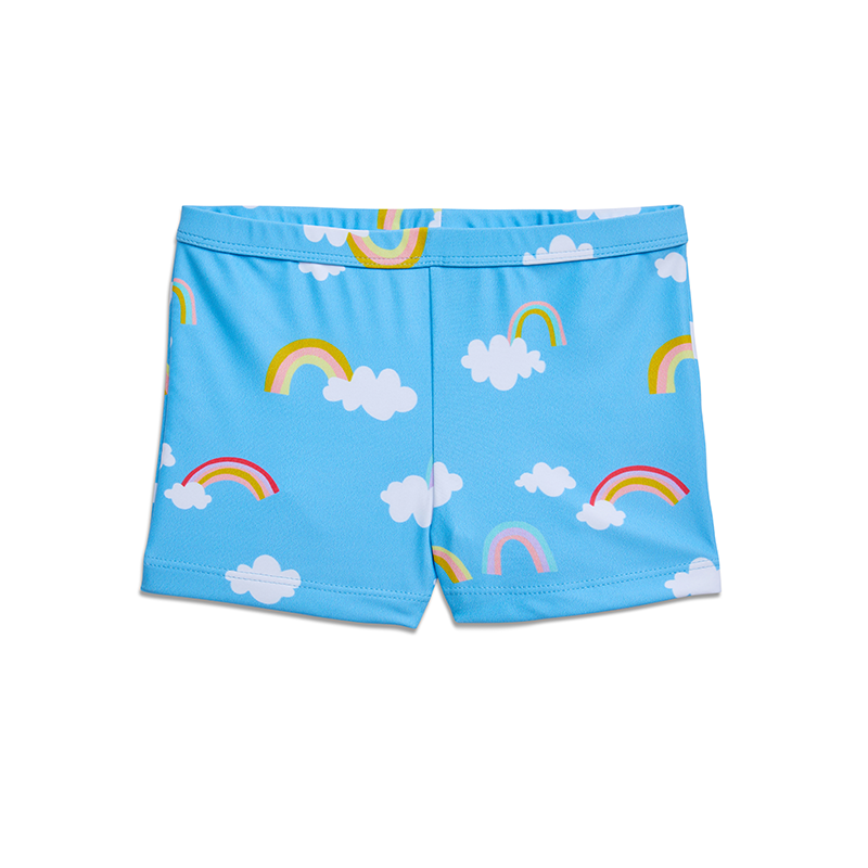 Yellow Jungle Splash Shorts - Magic Rainbow