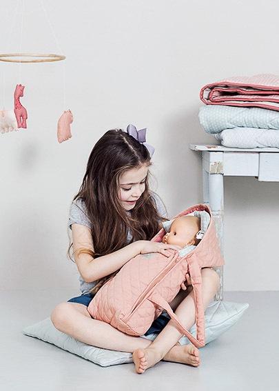 CAM CAM Doll's Lift rose. Dolls bed, carry cot. Kids shop sydney