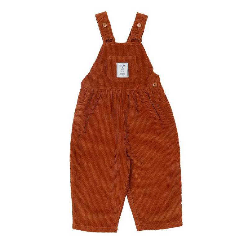 Goldie & Ace Sammy Cord Overalls - Rust
