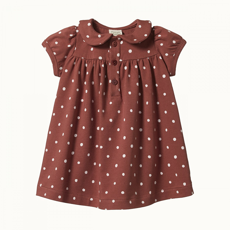 Nature Baby Jeanne Dress - Dottie Terracotta