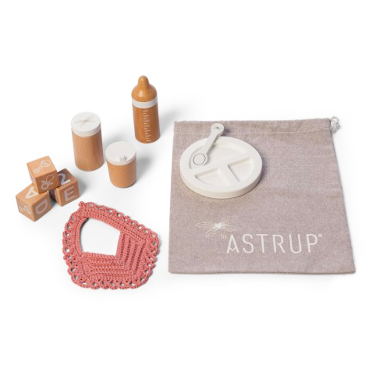 Astrup Wooden Doll Feeding Set